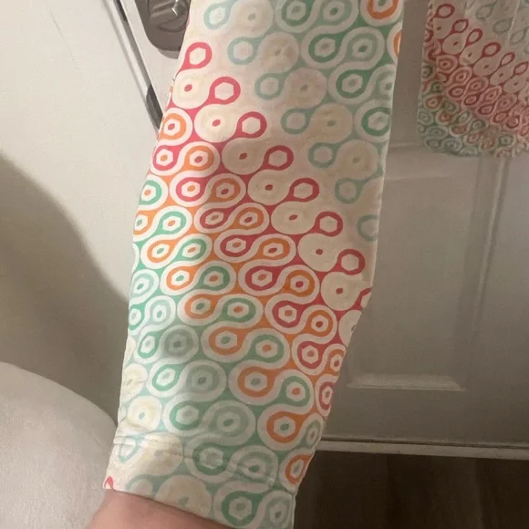 Ibkul Outdoor Long Sleeve Tennis Golf 1/2 Zip Pullover UPF 50 Geometric Medium - Picture 7 of 10